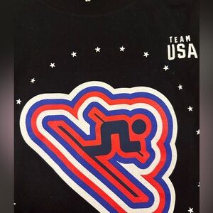 Olympic Team USA Black Graphic T-Shirt UNISEX
